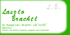 laszlo brachtl business card